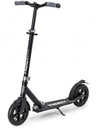 Frenzy by Slamm Scooter Frenzy Pneumatic Plus Scooters, Unisex, Adults, Black (Black), 205 mm
