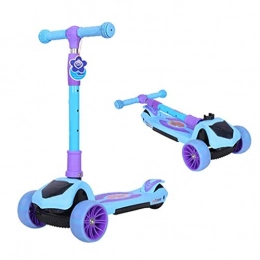 FUJGYLGL Scooter FUJGYLGL Scooters One-click Folding Scooter Board 3 Height Adjustment Kick Scooter Suitable for 3-12 Year Old Child Birthday Gifts Load Bearing 75 Kg (Color : B)
