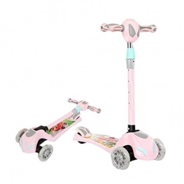 FUJGYLGL Scooter FUJGYLGL Scooters with Wheel 3 Wheel Kick Scooters Folding 4 Height Adjustment Scooter Board for 2-10 Year Old Children Gift Pedal Load Bearing 50 Kg