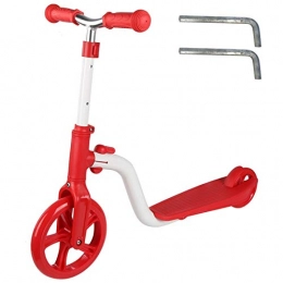 Gaeirt Scooter Gaeirt Adjustable Height Scooter Kick Scooter, Sports Training, Outdoor Sports Exercise(Red and white two-wheeled scooter)