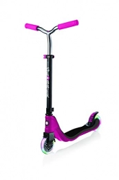 Plum Scooter Globber Flow 125 [My Too Fix Up] Scooter With Light Up Wheels - Grey & Ruby