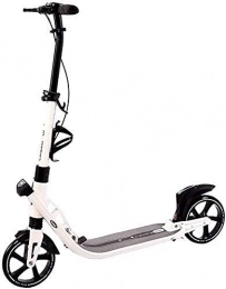 HAO KEAI Scooter HAO KEAI Kick Scooters for Teens / Adults Scooters Adult Adult Kick With Big Wheels Hand Brake Folding Dual Suspension Commuter Height Adjustable Supports 220 Lbs (Color : White)