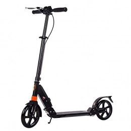 HJRD Adult Scooter，Lightweight Easy Folding Kick Scooter with Adjustable Handlebar, 200mm Wheels, Rear Brake, Carry Strap Ages 12+, Support 100kg,for Teens