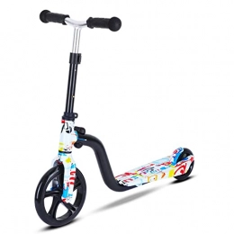 HKun Kick Scooter for Kids,2 Big Wheeled Scooter, Adjustable Handlebar, Rear Brake, Lightweight Detachable Design(Suitable for 3-12 Year Old),A