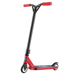 Hou Hexin Trade Stunt Scooter Adult - Stunt Scooter with 100 Mm PU Wheels for Ages 8 And Up, Tricks, High-performance Scooters (Color : Red)