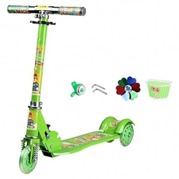 HUIXINLIANG Scooter HUIXINLIANG Kids' Scooters Outdoor Sports Scooter Kick, Folding Kids for 2-8 Year Old Toddler, height Adjustable Shock Absorbing Wheel Kick for 50Kg Max Load