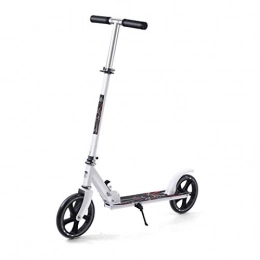 HUYYA Scooter HUYYA Kick Scooter for Adult, Adjustable Folding Kick Scooter with Bike-Style Grips andAlloy Anti-Slip Deck, Lightweight, Portable, Max Load 150kg / 330lb, white