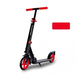 HUYYA Scooter HUYYA Kick Scooter for Adult, Quick-Release Folding System+Scooter Shoulder Strap, Big Wheels, Portable City scooter, Max Load 100kg / 220lb, red