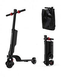 JIAODIE Scooter JIAODIE Back-Pack Adult Scooter, With LED light Hi-Fidelity Bluetooth Speaker, USB Charging Port, Adjustable Kick City Scooter 4 Folding Urban Commuter Scooter 5.5" Wheels