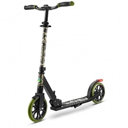 Lightweight and Foldable Kick Scooter - Adjustable Scooter for Teens and Adult, Alloy Deck with High Impact Wheels (Camo)