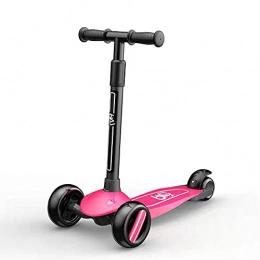 Lightweight Lightweight Scooter Deluxe 3 Wheel Scooter for Toddlers 4 Adjustable Height Glider With Kick Scooters Lean To Steer Smooth Riding-E