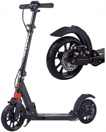 LLNZQ Scooter LLNZQ Adult scooter Adult Kick Scooter With Disc Handbrake And Ultra Wide Big Wheels Folding Dual Suspension Push Scooter For Commuting / Leisure / Transportation Load 150 Kg WJHCDDA (Color : Black)