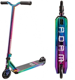 Longway Scooter Longway Adam Full Neo Chrome Stunt Scooter, Height: 81 cm, Colour: Rainbow Oilslick, Includes Fantic26 Grip Tape