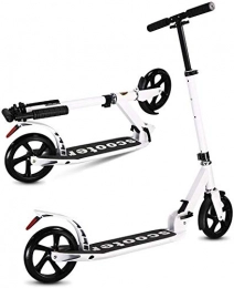 lqgpsx Scooter lqgpsx Foldable Adult Kick Scooter with Big Wheels, Height Adjustable Push Commuter Scooter, Birthday Gifts for Women / Men / Teens / Kids (Non electric) (Color : White)