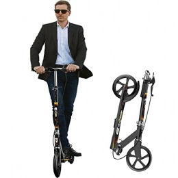 MAGJI Scooter MAGJI Durable Kick Scooter for Tall Riders, Folding Commuter Scooter with Handbrake & Footbrake, Adjustable Height Scooters, Max Load 330lbs