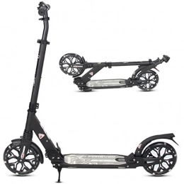 MAGJI Scooter MAGJI Lightweight Portable Kick Scooter for Heavy Adults, Height Adjustable Scooter with Rear Fender Brake, Lean-to-Steer Scooters, Easy to Fold