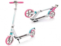 meteor Scooter Meteor Scooter Large Wheels (200 mm), Scooter for Children and Adults, Very Durable, 100 kg Capacity, Aluminium Folding Kick Scooter, Various Designs, City, Venice