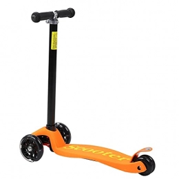 minifinker Ride On Scooter Flash Scooter,Outdoor Sports Exercise,Family Party Holiday(Orange disassembled scooter (silicone inlay))