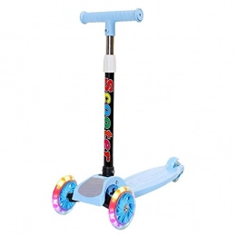 MJJCY Scooter MJJCY Folding Children's Scooter 2-8 Years Old Three-wheel Flashing Skateboard Swing Car Indoor And Outdoor Children's Scooter (Color : D)