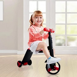 MOPAI Scooter MOPAI 3-Wheeled Scooters, Height-Adjustable Children'S Scooters, Foldable Scooters With Seats, Outdoor Children'S Toys, Pedal Scooters With Illuminated Wheels, Suitable For Children Aged 3-6