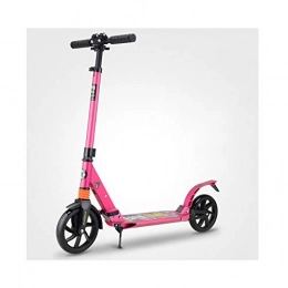 Children's scooter Scooter NAN 2 Rounds Of Scooter / Youth Scooter / Rear Wheel Brake Double Shock Absorber Buffer / Suitable For Sliding Within 5 Km (Color : Pink)