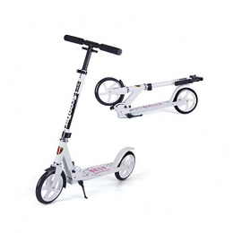 Children's scooter Scooter NAN Mermaid pattern folding scooter, aluminum alloy 200mm big wheel foot brake scooter adjustable height 100Kg (Color : B)