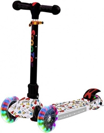 QINGTIAN Children's Scooter,children's Scooter With 3 Folding Wheels-light Weight-LED Luminous Wheels-height From The Ground: 57cm-69cm-73cm-79cm