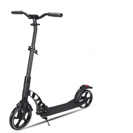 QWET Two-Wheeled Scooter, 230Mm Front Wheel Fast Folding Foot Brake System Bicycle, Both Adults And Children Can Use,Black