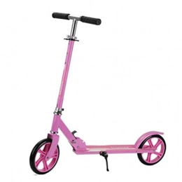 RPOLY Scooter RPOLY Kick Scooter for Adults and Teens, Folding Kick Scooter Lightweight Big Wheels Scooter City Scooter with Adjustable Height Multiple Colors, Pink_A