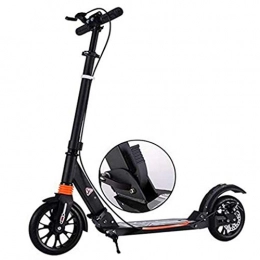 RPOLY Scooter RPOLY Kick Scooter for Adults, Foldable, Lightweight, Adjustable - Carries Heavy Adults 330 LB Max Load City Scooter Unisex with Disc Brakes, Black_96x37x89-104cm