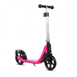 FlyGoD Scooter Scooter 2 Large Wheels Adjustable Height Commuter Street Push Scooter Adult Teen City Rider Support 100Kg Weight