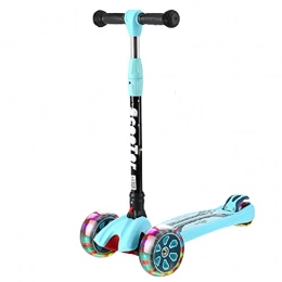  Scooter scooter Children's Scooter, 4 Gear Of Height Adjustment, Silent Flashing Wheel, Easy To Deal With Various Roads(Color:blue)
