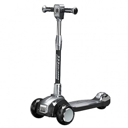 Scooter scooter Children's Scooter, Reinforced Pedals, Strong Carrying Capacity, 4-Speed Adjustable Height, Suitable For Children Aged 3-10(Color:grey)