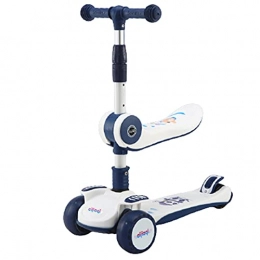  Scooter scooter Children's Scooter, Three Gear Height Adjustment, Suitable For Children From 2 To 10 Years Old, Strong Carrying Capacity(Color:White)