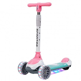  Scooter Scooter Children's Scooter, With Non-Slip Comfort Grip, 3 Gear Of Height Adjustment, Suitable For Children Over 3 Years Old(Color:pink)