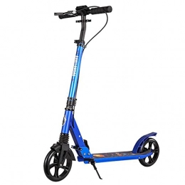  Scooter scooter Trendy Cool Scooter, Free Four-Speed Adjustable Height, 18cm Gear With Flash Lamp, Suitable For Teenagers And Children Riding(Color:blue)
