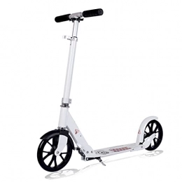  Scooter scooter Youth Scooter, Scooter With Foldable Handle, Super Load Capacity, Safe Riding，Three Gear Of Height Adjustable, Suitable For All Age Groups(Color:White)
