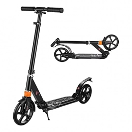 Scooters for Adults Teens Foldable Kick Scooter Height-Adjustable Urban Scooter 200mm 2 Wheels Great Scooters (Black)