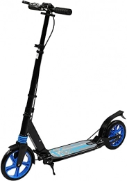 Secok Scooter For Adult&Teens,3 Height Adjustable Easy Folding Double Shock Absorber Blue