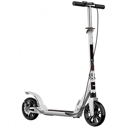 LQ&XL Scooter Senior Adult Scooter with handbrake, Height-Adjustable City Scooter | Large PU Wheel Folding Scooter, Suitable for Teenagers and Adults, Two-Wheel Scooter -B / C