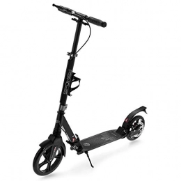 SPOKEY Artifact Leisure Scooter with Folding Mechanism, Adjustable Handlebar up to 109 cm, Ball Bearings ABEC-9, PU Wheels Front 230 mm, Rear 200 mm, Tread 45 x 13 cm, Shock Absorption
