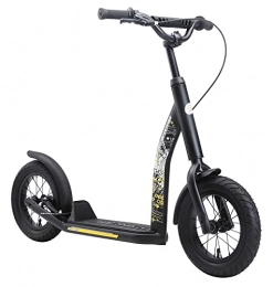 STAR SCOOTER Scooter STAR SCOOTER Kick Scooter air tires for Kids 7 year old | Boy Girl Push Scooter 12" Inch, height adjustable | black