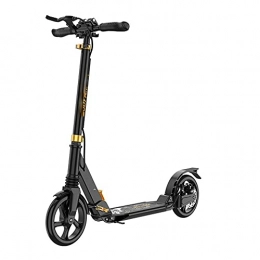 LQ&XL Scooter Suitable for Teenagers and Adults Scooters, 3-Level Height Adjustable, Thick Pedals, Foldable, PU Shock-Absorbing Wheels, Aluminum Alloy rods, Maximum Load-Bearing 150KG -B / D