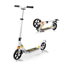 TENBOOM Scooter for Kids Ages 8-12 and Adults with Dual Suspension, Large Wheels Folding Adjustable Kick Micro Adult Scooter, Rear Brake, Free Carry Strap