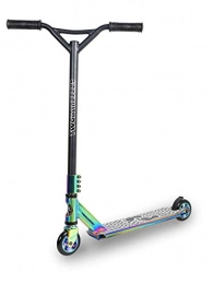 Two Bare Feet Scooter Two Bare Feet TBF Street Stunt Scooter Pro 360 Spin Tricks Push / Kicks Edition Design / Style / Colour Choice (TBF Logo (Neochrome))