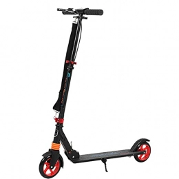 LQ&XL Scooter Two-Wheeled Large-Wheeled Scooter, 3 Levels of Height Adjustable, City Scooter Light Aluminum, Folding Commuter Scooter, Adult City Scooter can Load 100KG -B / B