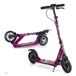 WJJ Scooter WJJ Folding Scooter for Kids Outdoor Riding Portable Scooter-Adult Kick Scooter with Big Wheels Hand Disc Brake, Folding Dual Suspension Commuter Scooters, Adjustable Height - Supports 330 Lbs