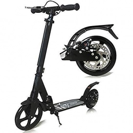 WJJ Scooter WJJ Folding Scooter for Kids Scooter Bars, Adult Scooter, Scooter Wheels, Kick Adjustable Adult with Big Wheel and Handlebar, Non-Electric Shock Absorbing Kickwith Disc and Hand Brake, 150Kg Load