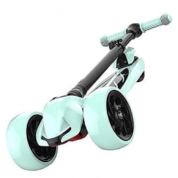 WJJ Scooter WJJ Folding Scooter for Kids Scooter Bars, Adult Scooter, Scooter Wheels, Kick Folding Shock-Absorbing Kick, Adjustable Toddler, Pu Lighted Wheel and Limit Steering, 220 Lbs Capacity, Aged for Kids 2-12Y