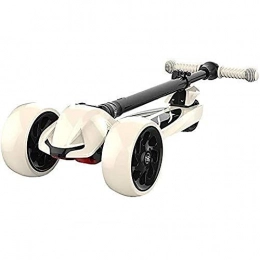 WJJ Scooter WJJ Folding Scooter for Kids Scooter Bars, Adult Scooter, Scooter Wheels, Kick Shock-Absorbing for 2-12Yr Old Kids, Folding Kick with Adjustable Handlebar, 220 Lbs Capacity, Lighted Pu Wheel and Limit St